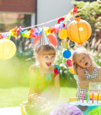 Children and birthday party